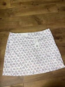 Lady Hagen Women's 17" Wrap Golf Skort Skirt Size 16 Americana Sparklers July - Picture 1 of 5