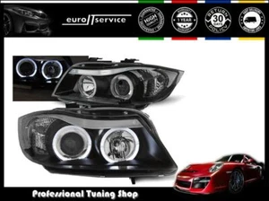 Neuf Phares Avant LPBM76 pour BMW E90 E91 2005 2006 2007 2008 ANGEL EYES - Imagen 1 de 11