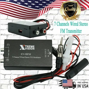 XV-08FM Digital FM Stereo Transmitter 7 Channels Wired Automatic Radio Antenna - Picture 1 of 6