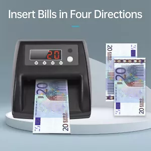 Geldzählmaschine Geldzähler Geldscheinzähler Banknotenzähler Geldprüfer UV MG IR - Bild 1 von 11