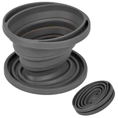 BO-CAMP Camping Kaffee Filter Tütenhalter Tee Bereiter Faltbar Silikon #2