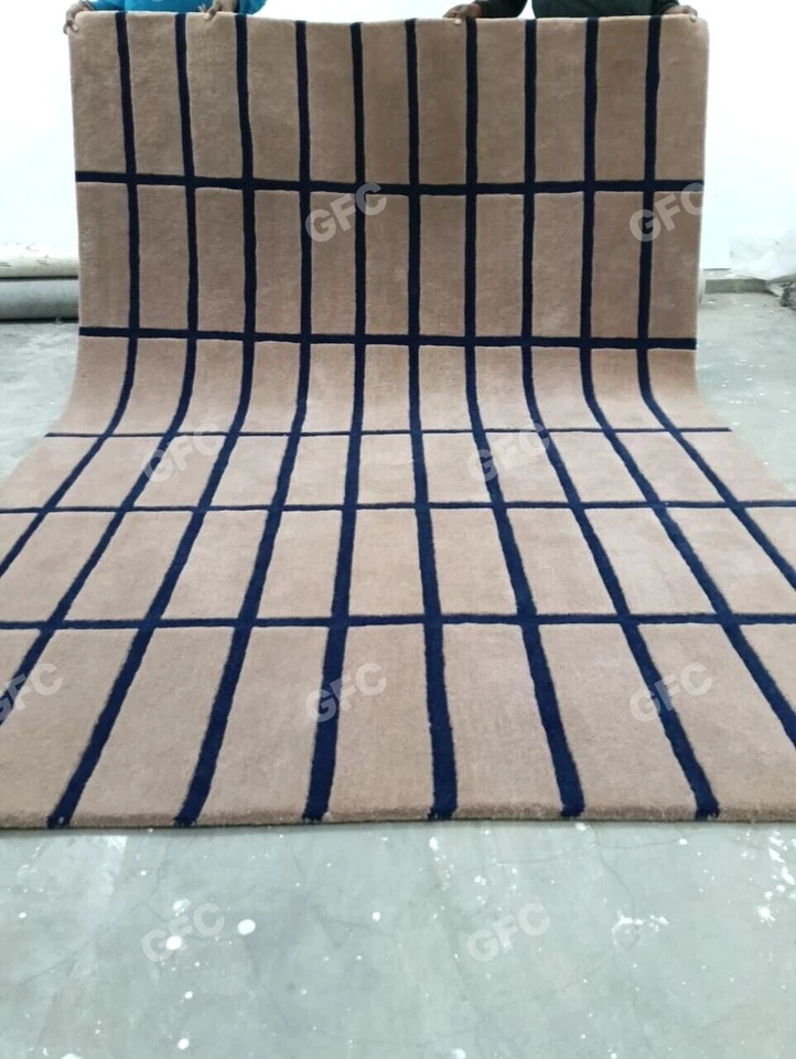 La alfombra de lana suave Tiiliskivi área de lana marimekko para dormitorio, alfombra de área cualquier habitación Foto 1 de 4