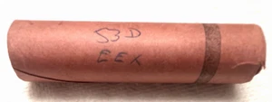 OBW 1953 D LINCOLN GEM RED WHEAT PENNY CENT ROLL *BRANDT BANK ROLL *WATCH VIDEO - Picture 1 of 6
