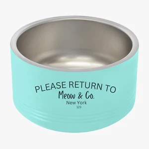 Meow & Company Polar Camel 18 oz Pet Bowl Double-Wall Insulated Stainless Steel - Picture 1 of 2