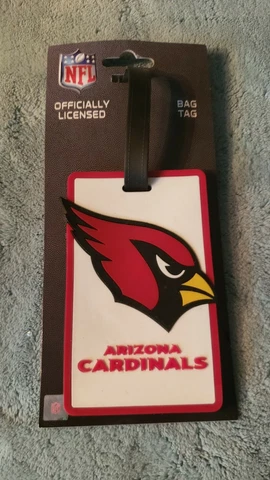 Arizona Cardinals Luggage ID Tag [NEW] Travel Bag Cover