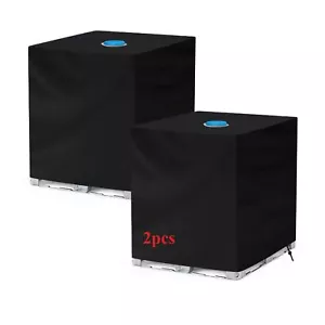 2 Piezas 275 Galones Impermeable IBC Bolso Cubierta Negro Exterior Tanque de Agua Resistente a los UV - Imagen 1 de 16