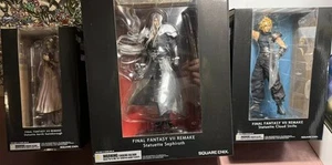 Final Fantasy VII 7 Remake Sephiroth, Cloud, Aerith Statues - Square Enix SEALED - Picture 1 of 10
