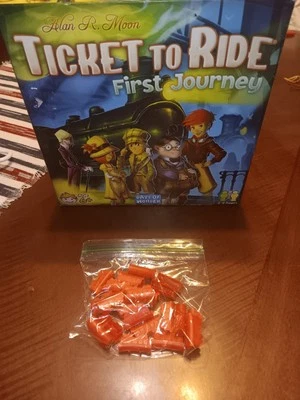 Ticket to Ride First Journey Day of Wonder 2021 *Replacement Red Trains x21 ONLY - Image 1 of 2