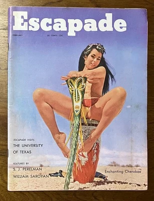 Escapade Magazine Feb 1959 v3 #8 Enchanting Cherokee Pretty Girls Pin Up Foto 1 de 4