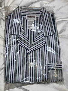 Conjunto de pijama vintage McGregor Classics para hombre camisa a rayas pantalones NOS 1970 XL - Imagen 1 de 5