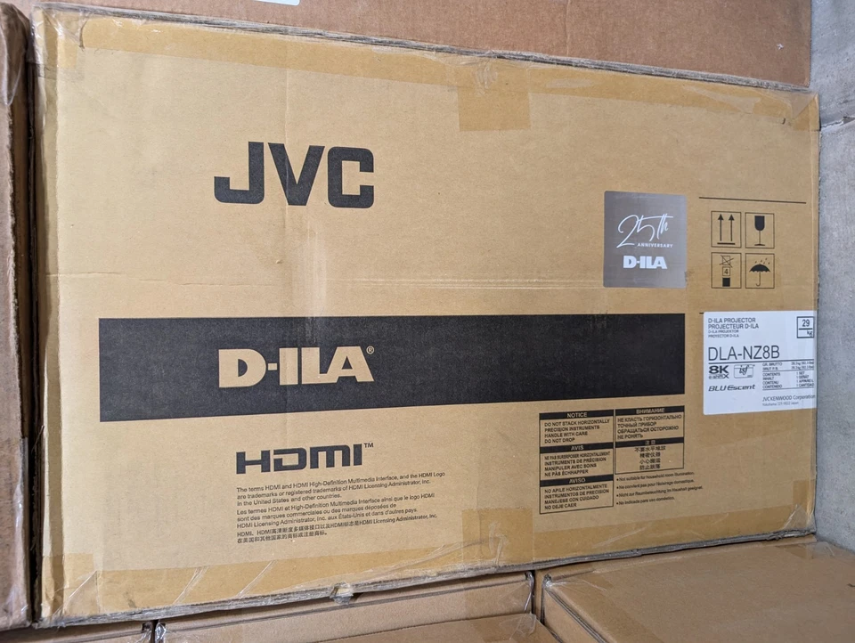 JVC DLA-NZ8B D-ILA 8K ISF 3D HDR HDCP 2.3 DLA-NZ8 Laser Home Theater Projector - Image 1 of 1