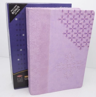 NKJV Study Bible второе издание 2883TP 2010 Индексированный Большой Палец Лаванда Кожаная мягкая - Изображение 1 из 4