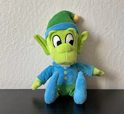 Rare Universal Studios Simpsons Happy Green Elf Plush toy 17” Park Exclusive  - Image 1 of 4