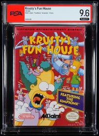 Simpsons Krusty's Fun House - PSA 9.6 A+ Sealed - Nintendo NES - 1992 Acclaim
