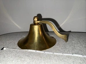 Vintage Nautical Solid Brass 6” Ship Bell For Home Garden Kitchen Decor - Picture 1 of 6