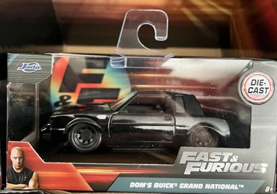 New! DOM's BUICK GRAND NATIONAL BLACK "FAST & FURIOUS" 1/32 DIECAST  JADA - Image 1 of 4