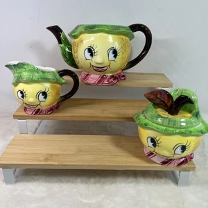 De colección. JAPÓN Tetera Antromórfica Falta Cubierta, Crema y Azúcar LEER - Imagen 1 de 18