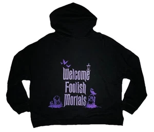 Disney Parks The Haunted Mansion dumme Sterbliche schwarze Damenjacke mit durchgehendem Reißverschluss; 2X - Bild 1 von 9