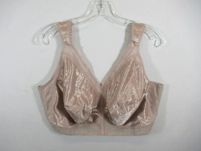 Playtex 18-Hour Bra 46G Beige Original Comfort Strap Wireless 4693 - Image 1 of 4