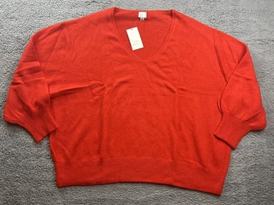 Suéter A New Day Para Mujer Talla Grande 3X Rojo Acogedor Tejido Cuello en V Pullover Suéter Foto 1 de 4