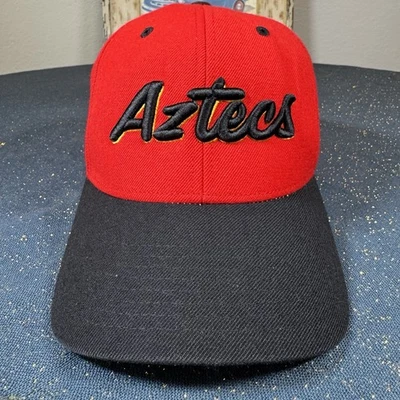 San Diego State University Aztecs Red Adjustable Strapback Hat Cap - Image 1 of 4