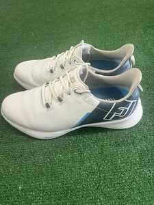 Footjoy Mens Strato Lite Golf Shoes Spikeless White Lace Up Size 10m - Picture 1 of 7