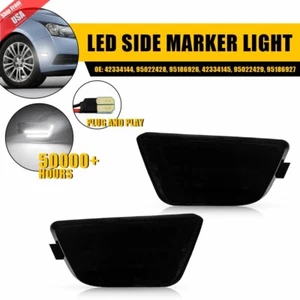 For 2011-2016 Chevrolet Cruze 2x Front White LED Strip Marker Light Parking Lamp - Picture 1 of 13