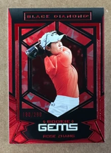 2024 Upper Deck Portfolio Golf Rose Zhang Rookie Gems Red Spectrum /299 - Picture 1 of 2