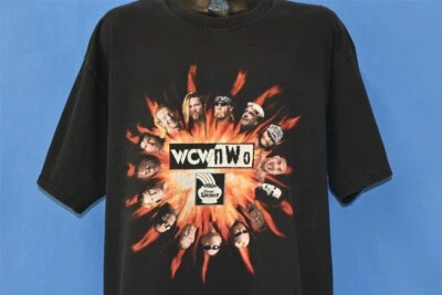 Camiseta vintage años 90 WCW NUEVO ORDEN MUNDIAL LOTERÍA ILLINOIS LUCHA LIBRE 2XL Foto 1 de 2