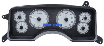 Dakota Digital 90-93 Ford Mustang Analog Gauges Kit Silver Blue VHX-90F-MUS-S-B - Image 1 of 4