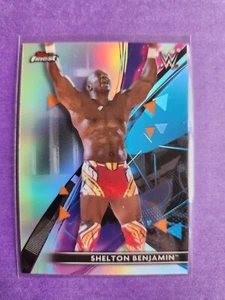 2021 TOPPS FINEST WWE REFRACTOR #37 SHELTON BENJAMIN wrestling card - Picture 1 of 2