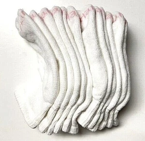 12 Pair Hanes Kid (girl's) White Sport Ankle Sock, Shoe Size 4-6 (kid shoe;2-4) - Picture 1 of 3