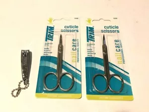 2 Paquetes RECORT Tijeras de Cutícula #10300 Acero Inoxidable + 1 Cortadora de Uñas - Imagen 1 de 3