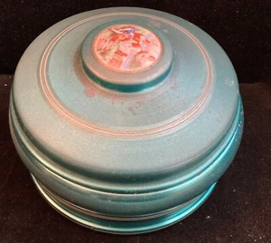 Vintage Large 7 Inch Diameter Baby's Nursery Metal Music Box Brahm's Lullaby - Picture 1 of 11