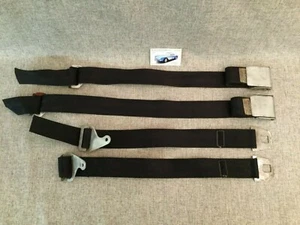 1962 Corvette Seatbelt Set w/mounting brackets Used Orig GM# 3797868, SKU# 1138 - Picture 1 of 10