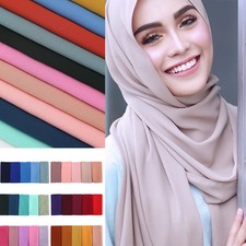 Women Fashion Chiffon Long Scarf Muslim Hijab Arab Wrap Shawl Headwear 39 Colors