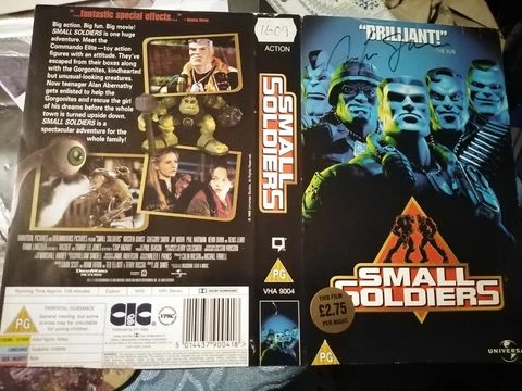 Genuine Hand Signed Tommy Lee Jones Small Soldiers Video Cover Cover