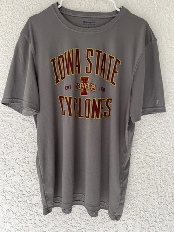 Iowa State Cyclones Authentic Champion T-shirt Size L Fast Same Day Shipping Cover