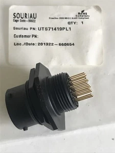 UTS71419PL1 Standard Circular Connector 19P Pin Receptacle Jam Nut Size 14 - Picture 1 of 4