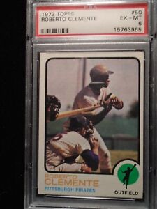 1973 Roberto Clemente PSA 6   Topps Real Sweet