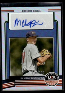 2023 Panini USA Baseball 18U Nationalmannschaft Auto Holo Matthew Dallas 016/100 - Bild 1 von 2