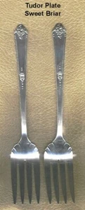Community Tudor Plate Sweet Briar Silverplate 2 pc. - Picture 1 of 1