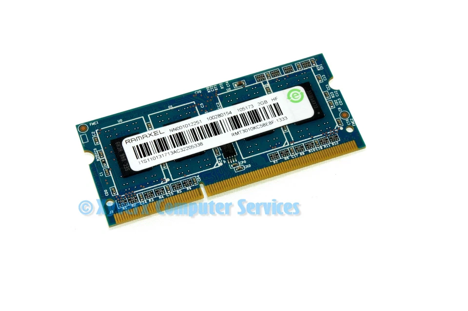 RMT3010KC58E8F-1333 GENUINE RAMAXEL LAPTOP MEMORY 2GB PC3-10600 (GRD A) (CA68) - Image 1 of 2
