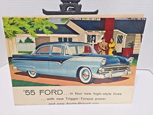 1955 Ford Sales Brochure Poster Fold Out 29 X 21 Multi Models - Imagen 1 de 19