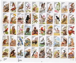 Scott #2335a (2286-2335) North American Wildlife Sheet of 50 Stamps - MNH - Picture 1 of 2