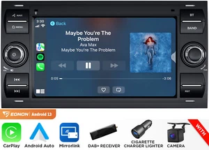 DAB+Android 13 Autoradio Carplay Navi Für Ford Transit C S-Max Focus Kuga Fusion - Bild 1 von 19