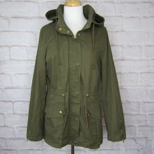 LOVE TREE MILITARY ANORAK Army Green Jacket Size M - Picture 1 of 7