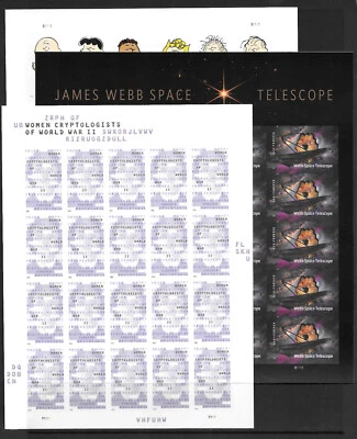 2022--6th Three IMPERFORATE (NO DIE-CUT) Issues Full Panes, MNH--5720a- 5747a - Image 1 of 4