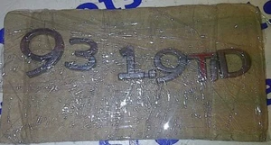 SAAB 9-3 93 Distintivo Lettere Emblema Posteriore 1.9 TiD Diesel 12806003 12785873 ROSSO T 03+ - Foto 1 di 2