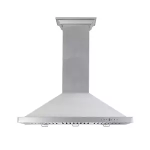 ZLINE 30" DESIGNER WALL RANGE HOOD DuraSnow® STAINLESS STEEL CROWN 8KBS-30 - Picture 1 of 8